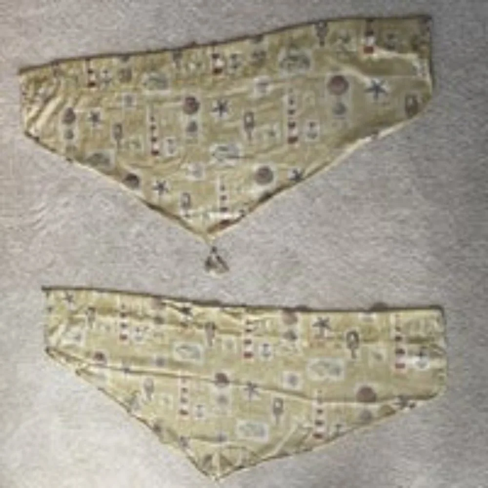 Vintage Waverly Ascot Valances Starfish Light House Beachcomber Beach 20